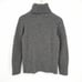 Eddie Bauer Lambs Wool Cable Knit Turtleneck Sweater Gray Women's Petite XS