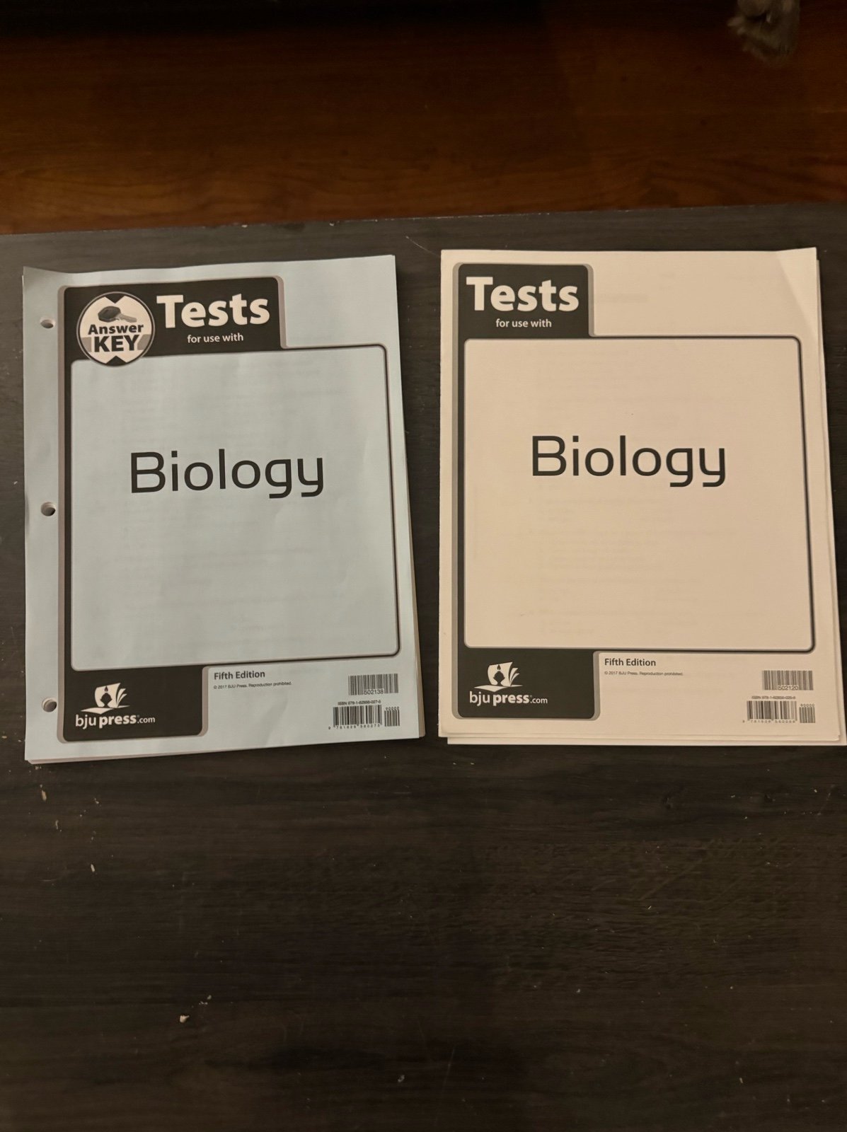 bju press biology 5th edition tests and answer key