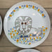 Mann Safari Plates 1976 Animal Theme Childrens Plates Set of 4 Vintage Kitsch