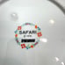 Mann Safari Plates 1976 Animal Theme Childrens Plates Set of 4 Vintage Kitsch