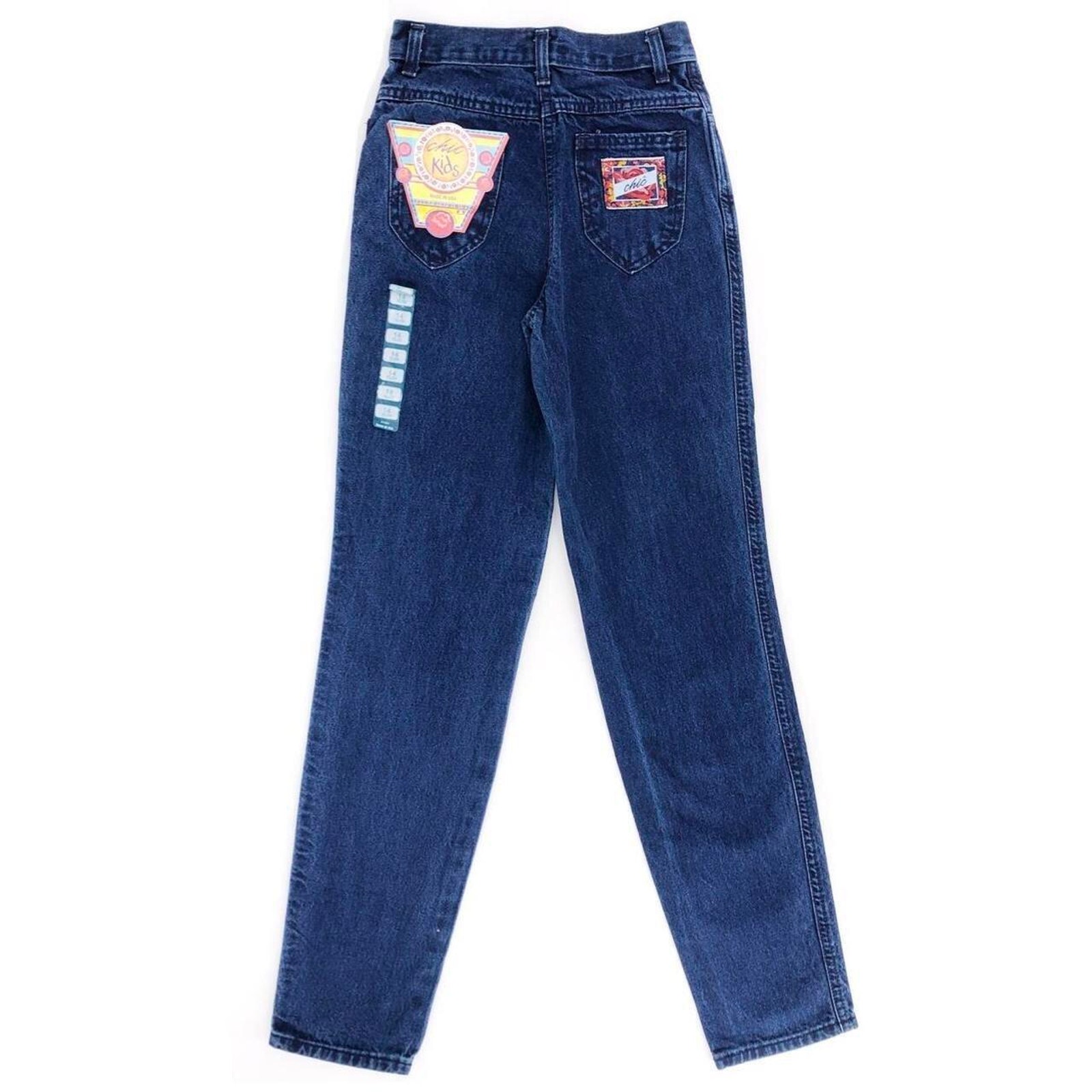 Chic high waisted girls jeans 90s 1990s vintage NWT dead stock