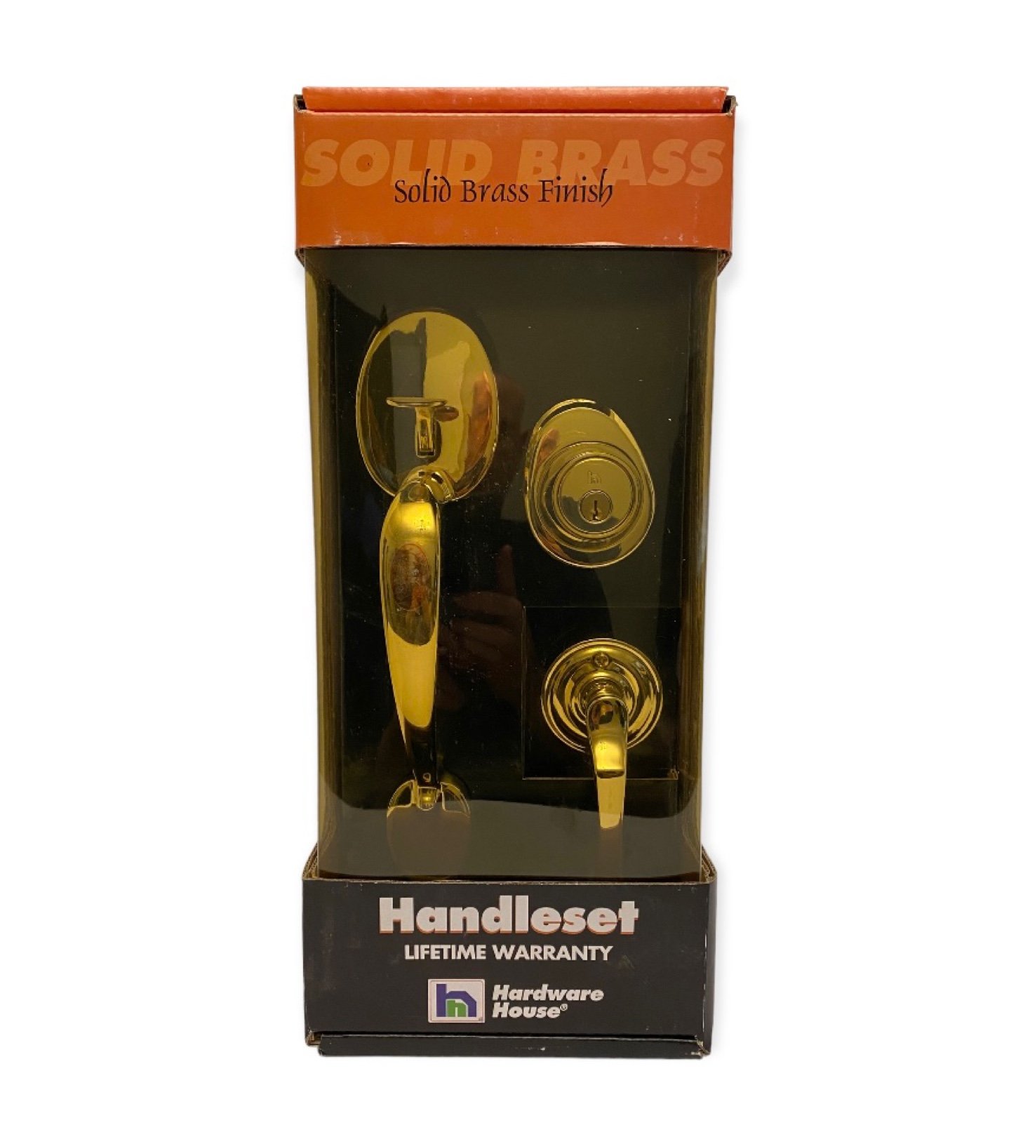 Hardware House Handleset Solid Brass Finish New.