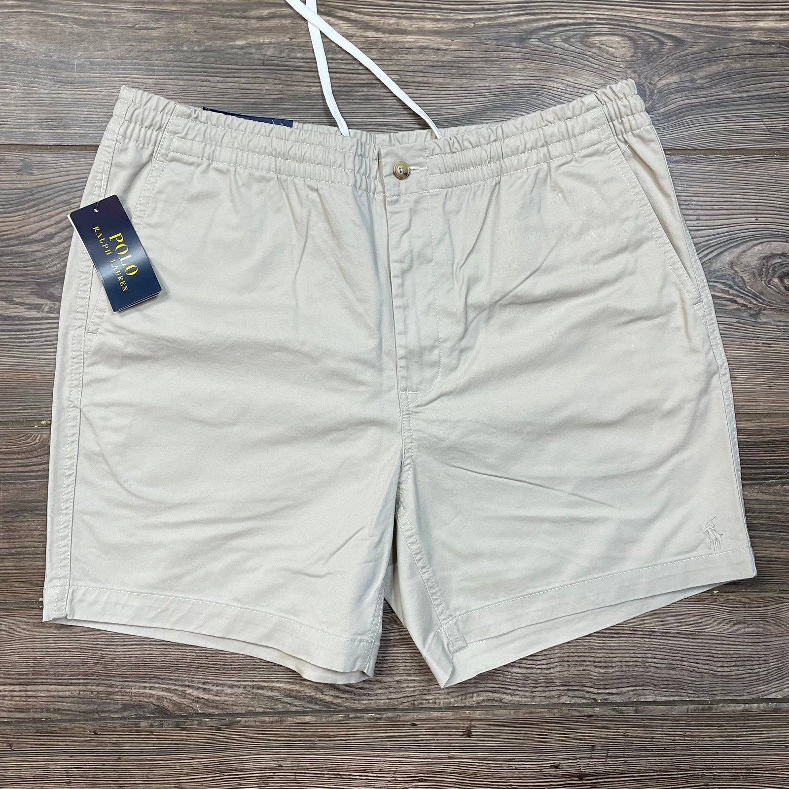 Polo Ralph Lauren Men’s 6 Inch Polo Prepster Stretch Twill Shorts Tan SZ XL NWT