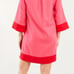 Abbey Glass piper caftan pink and red mini dress, small