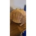 Vintage MCM Large WICKER Rattan FROG magazine BASKET Glass Marble eyes