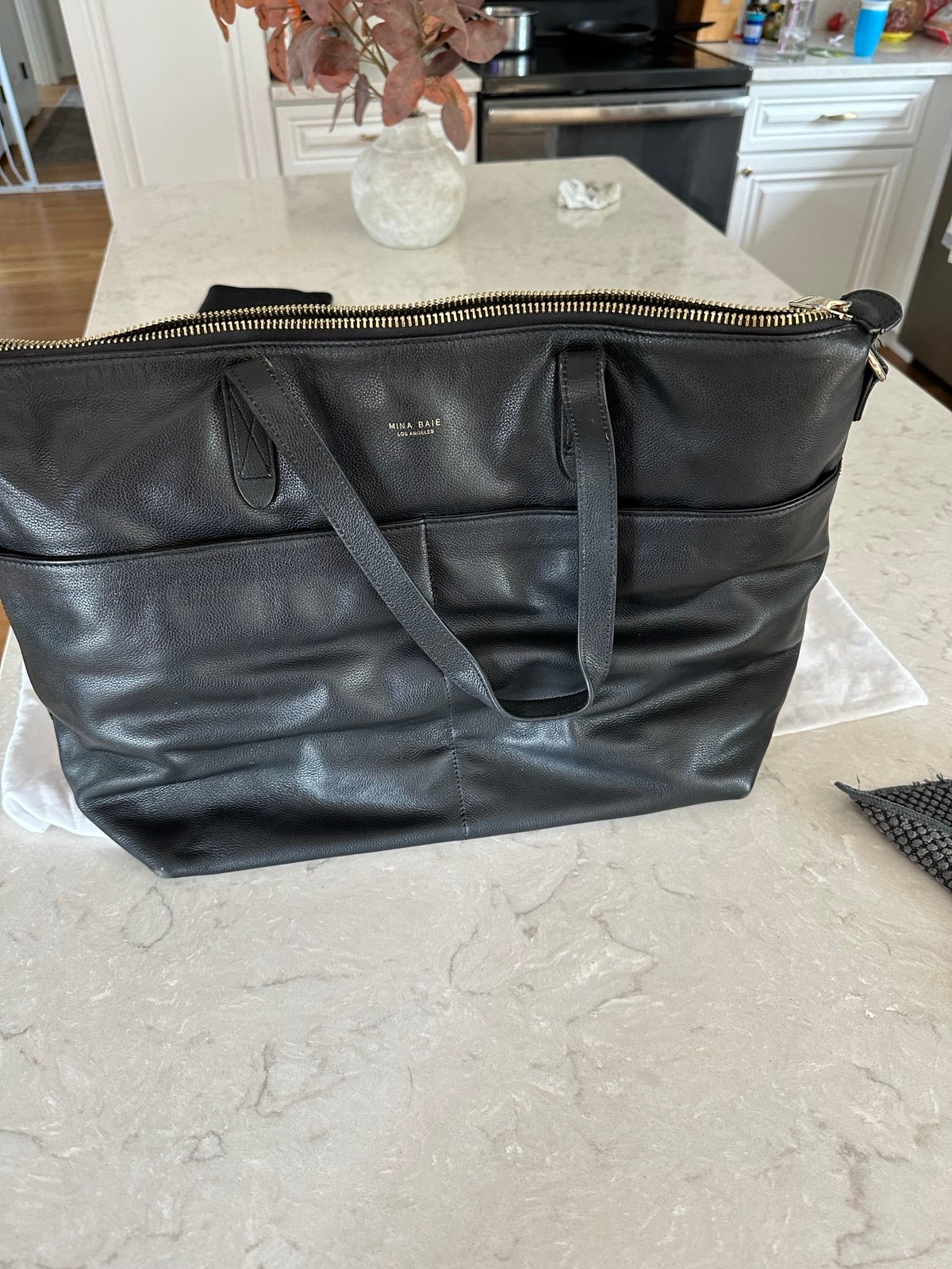 Mina baie Amelia Leather Bag