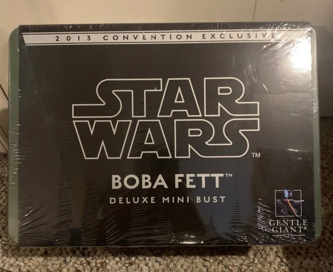 GENTLE GIANT Ep VI Star Wars Boba Fett Deluxe Mini Bust 2013 Convention EX