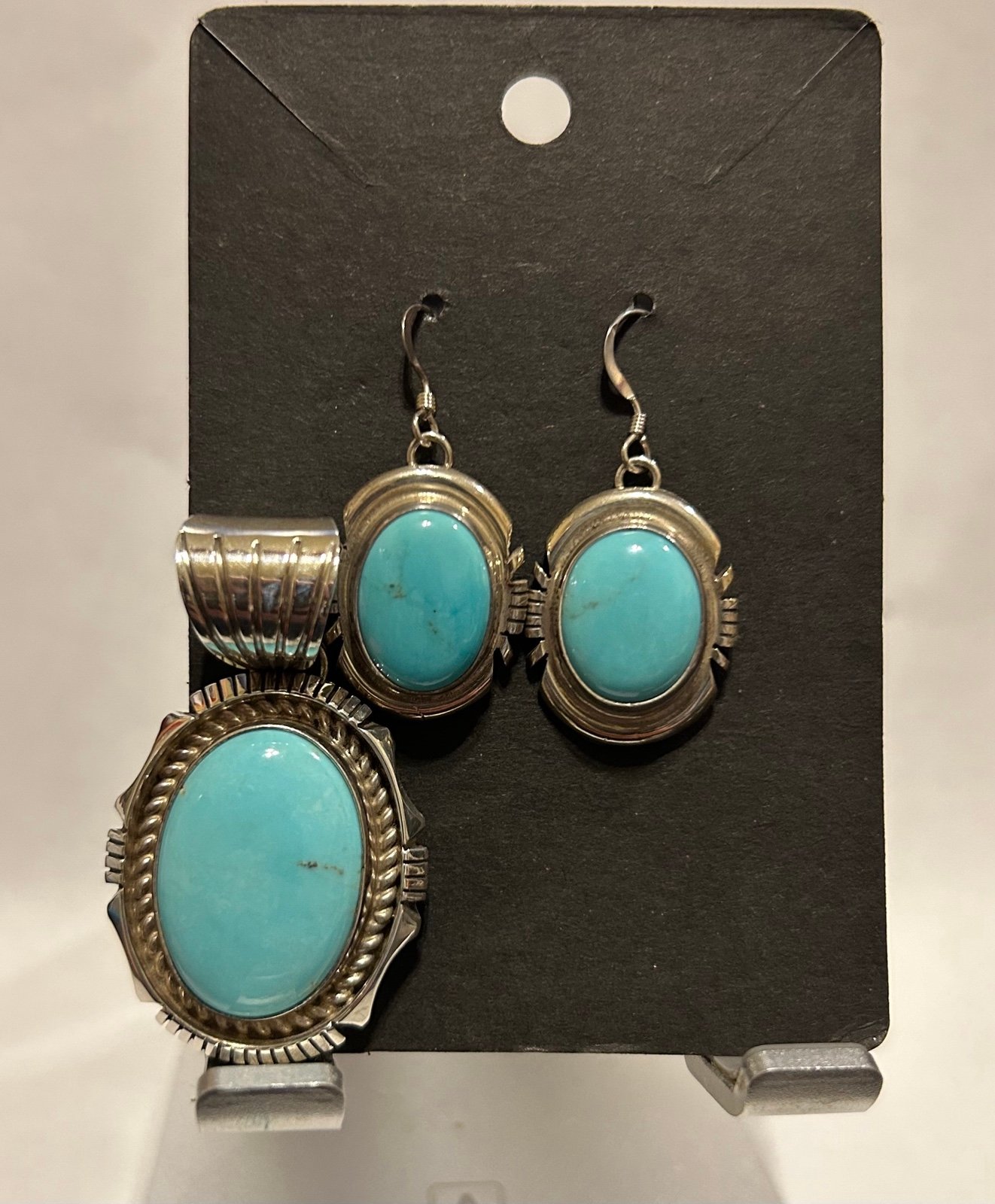 Turquoise Pendant & Earrings SET