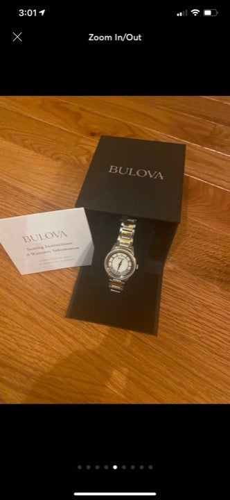 NEWBULOVA women's turnstyle watch with S