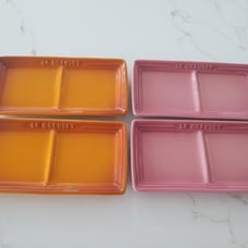 Le creuset Japan limited edition for New Year celebration rare set of 4 plates