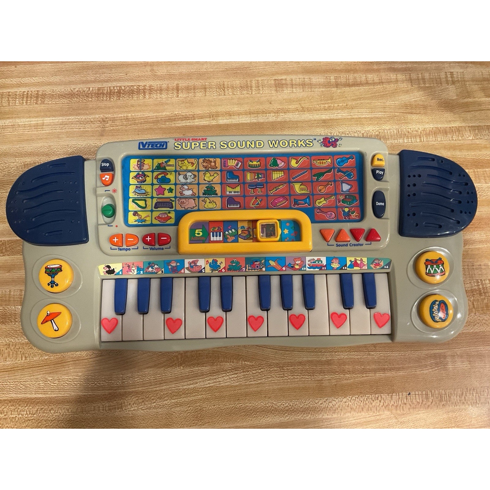 VTech Little Smart Super Sound Works Vintage Musical Keyboard TESTED & WORKS
