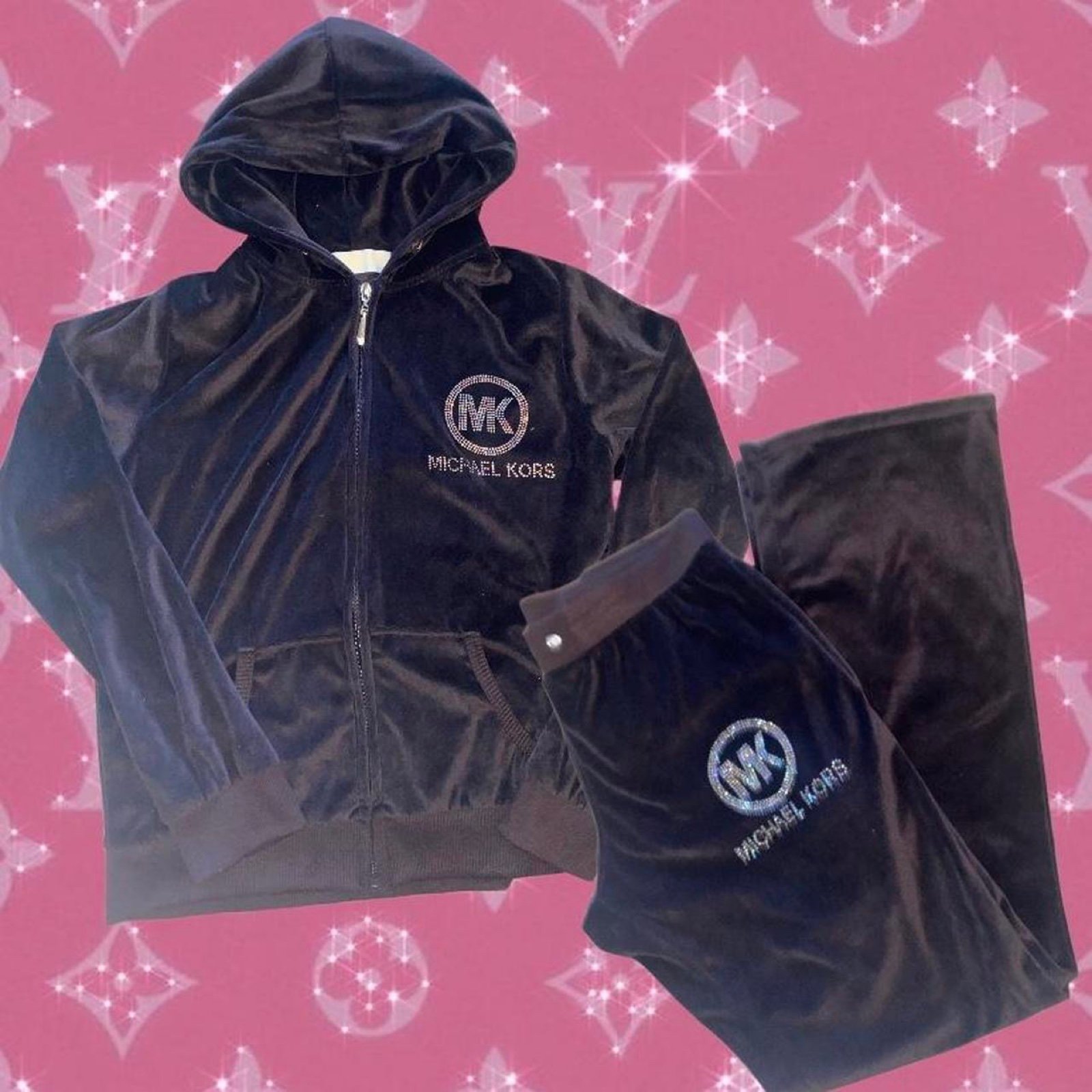 michael kors velour jogging suit