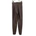 Michael Hoban North Beach High Waisted Leather Pants | Brown | Sz 3/4