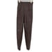 Michael Hoban North Beach High Waisted Leather Pants | Brown | Sz 3/4