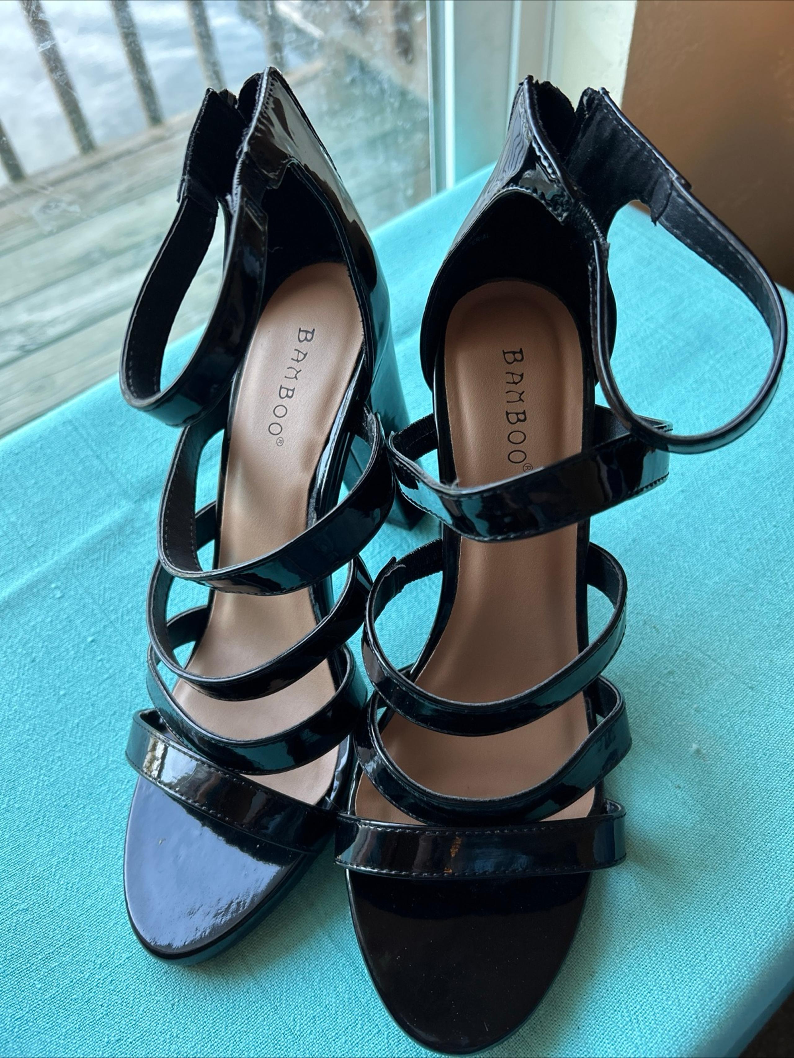 Womens Bamboo Chunky Heels Size 8