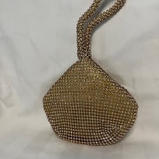 Fashion vintage vibe triangle rhinestone evening handbag clutch .