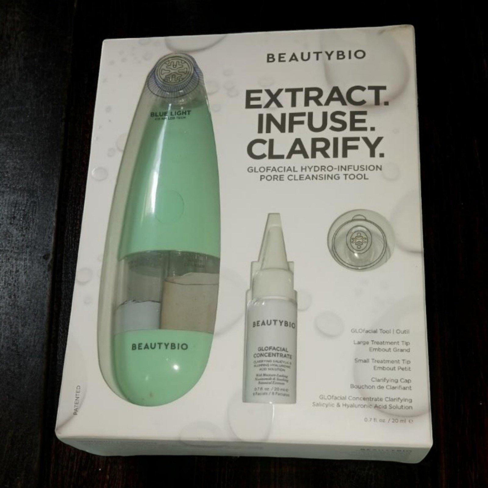BeautyBio Glofacial Hydro Infusion Pore Cleansing Tool new opened box