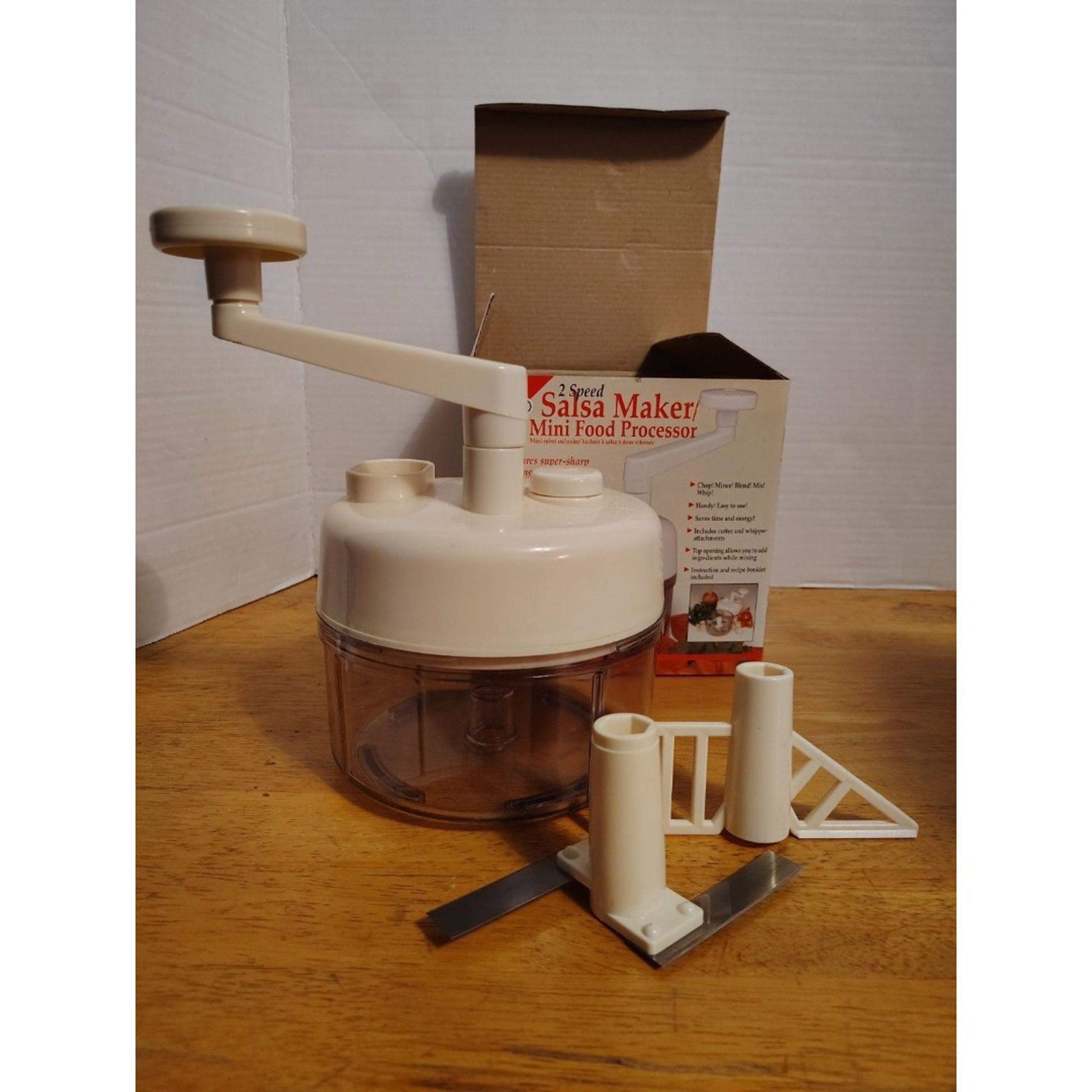 Vintage Norpro 2-speed Hand Crank Mini Food Processor Salsa Maker