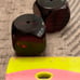 Dark cherry jumbo holed blocks for dice or prayer beads 031624bA@