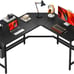 59 Inch Gaming Desk with Large Monitor Stand Corner Desk