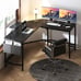59 Inch Gaming Desk with Large Monitor Stand Corner Desk