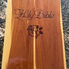 Bible in Cedar Box