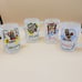 MCM Frosted Beer 10oz Mug Glassware. Set of Four. USA, Ireland, Sweden, Bavarian