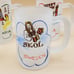 MCM Frosted Beer 10oz Mug Glassware. Set of Four. USA, Ireland, Sweden, Bavarian