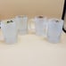 MCM Frosted Beer 10oz Mug Glassware. Set of Four. USA, Ireland, Sweden, Bavarian