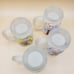 MCM Frosted Beer 10oz Mug Glassware. Set of Four. USA, Ireland, Sweden, Bavarian