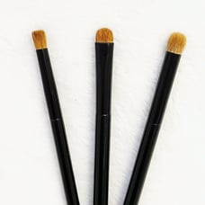 Chinese Pro MUA Soft Weasel Goat Blending Eyeshadow Blush Makeup Brush Set