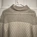 TSE Size Large 100% Cashmere Cream Grey Color block Turtleneck Sweater