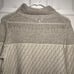 TSE Size Large 100% Cashmere Cream Grey Color block Turtleneck Sweater