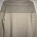TSE Size Large 100% Cashmere Cream Grey Color block Turtleneck Sweater