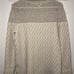 TSE Size Large 100% Cashmere Cream Grey Color block Turtleneck Sweater