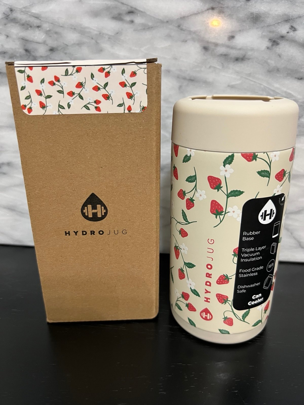 NEW LIMITED EDITION HydroJug 12oz Slim Can Cooler, STRAWBERRY CREAM