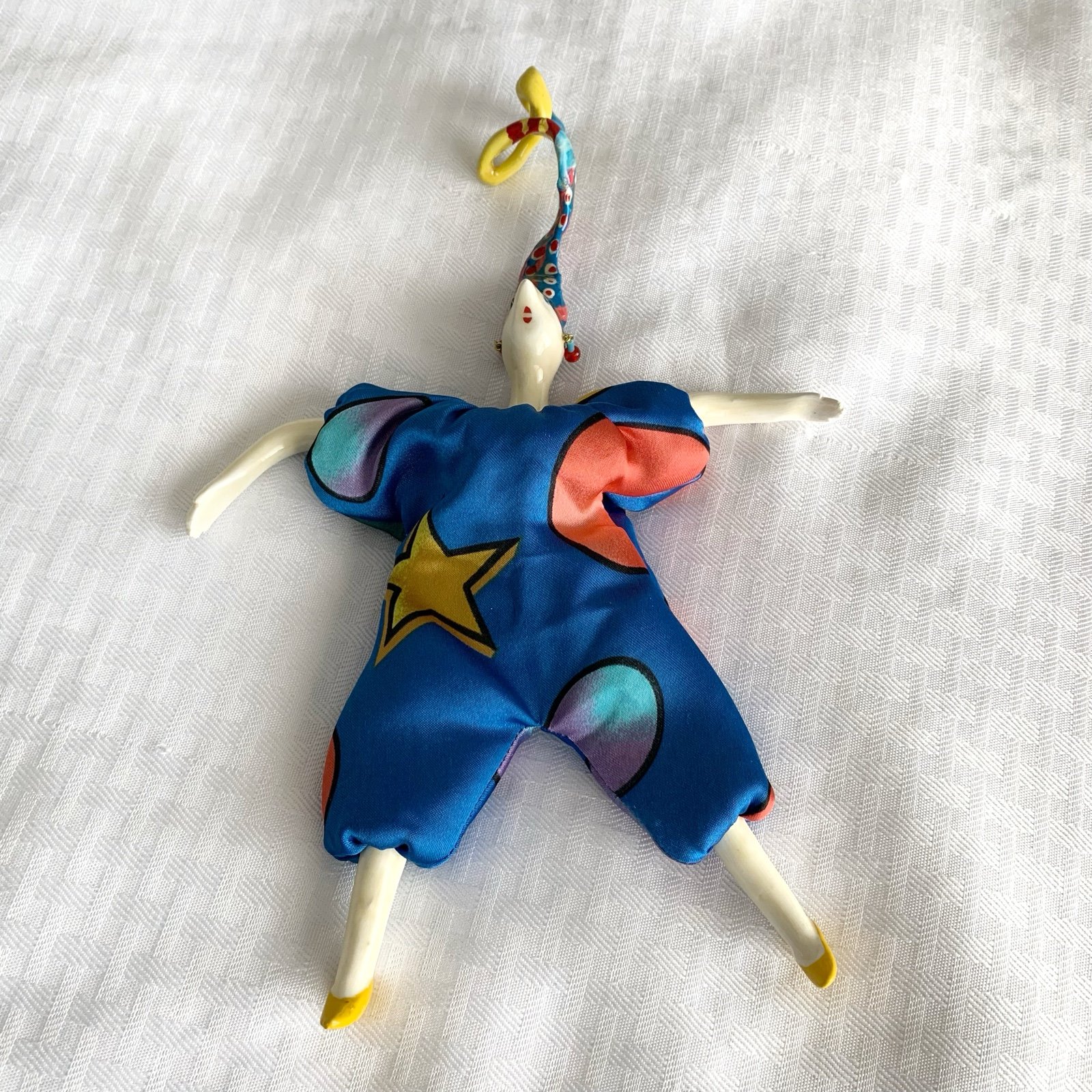 Cerri Art French Collectible doll Seed filled body Dangle earrings Whimsical