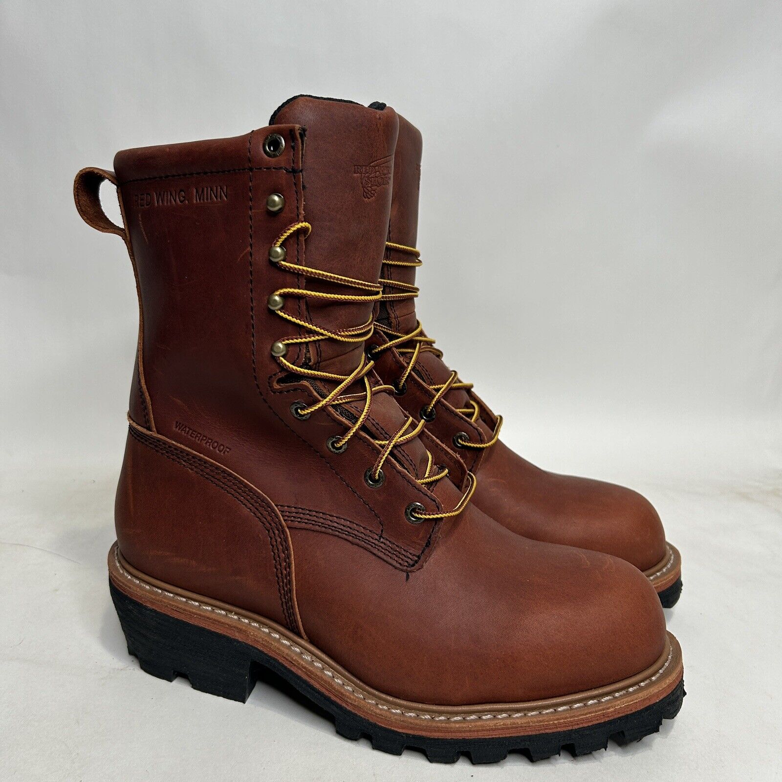 Red Wing 217 Waterproof Logger Boots Soft Toe 2024