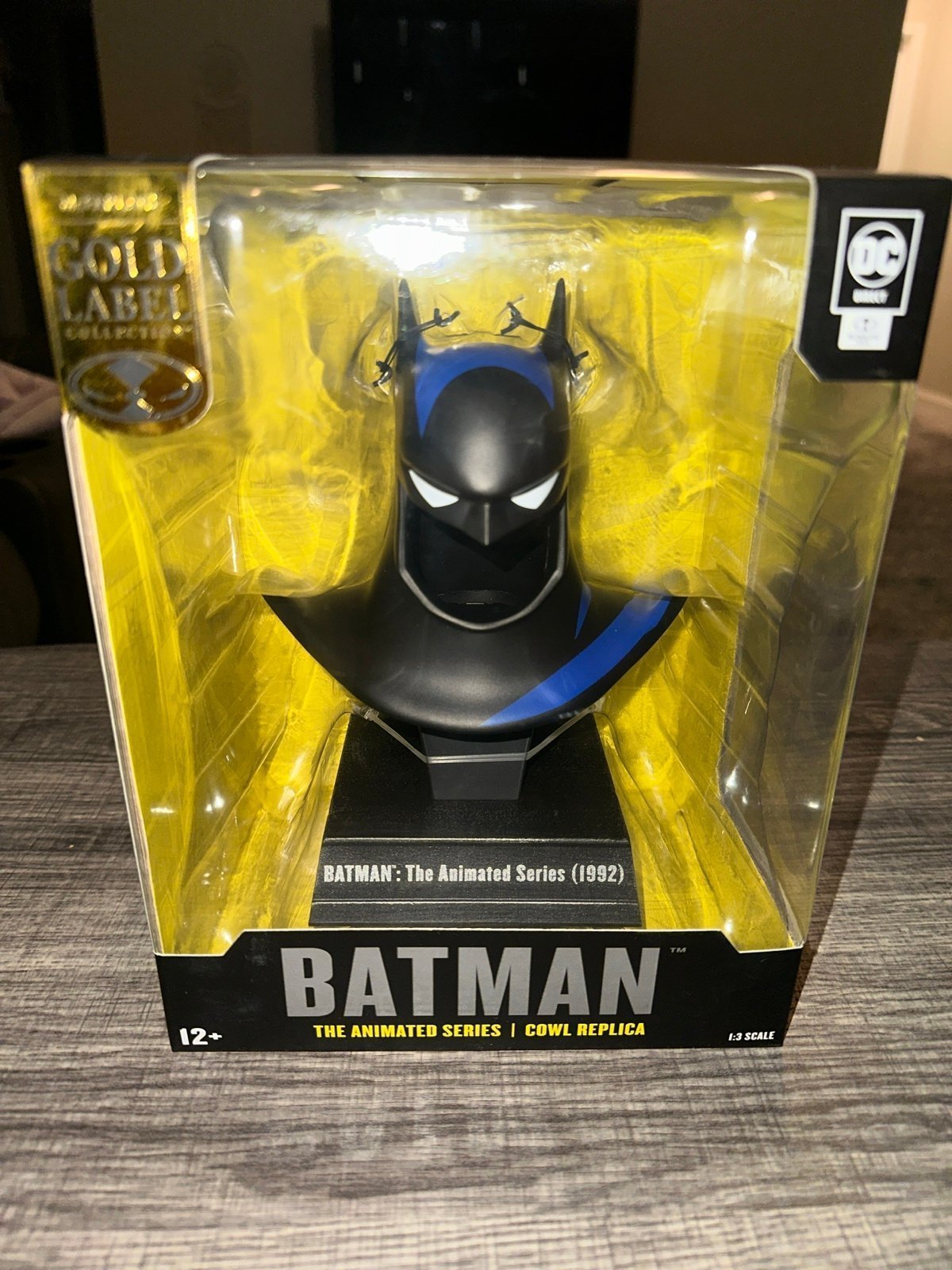 McFarlane Toys Batman Cowl (The Animated Series) Gold Label