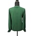 Cece NEW Dotted Mock Neck Sheer Sleeve Knit Green Sweater Small Holiday Colorful