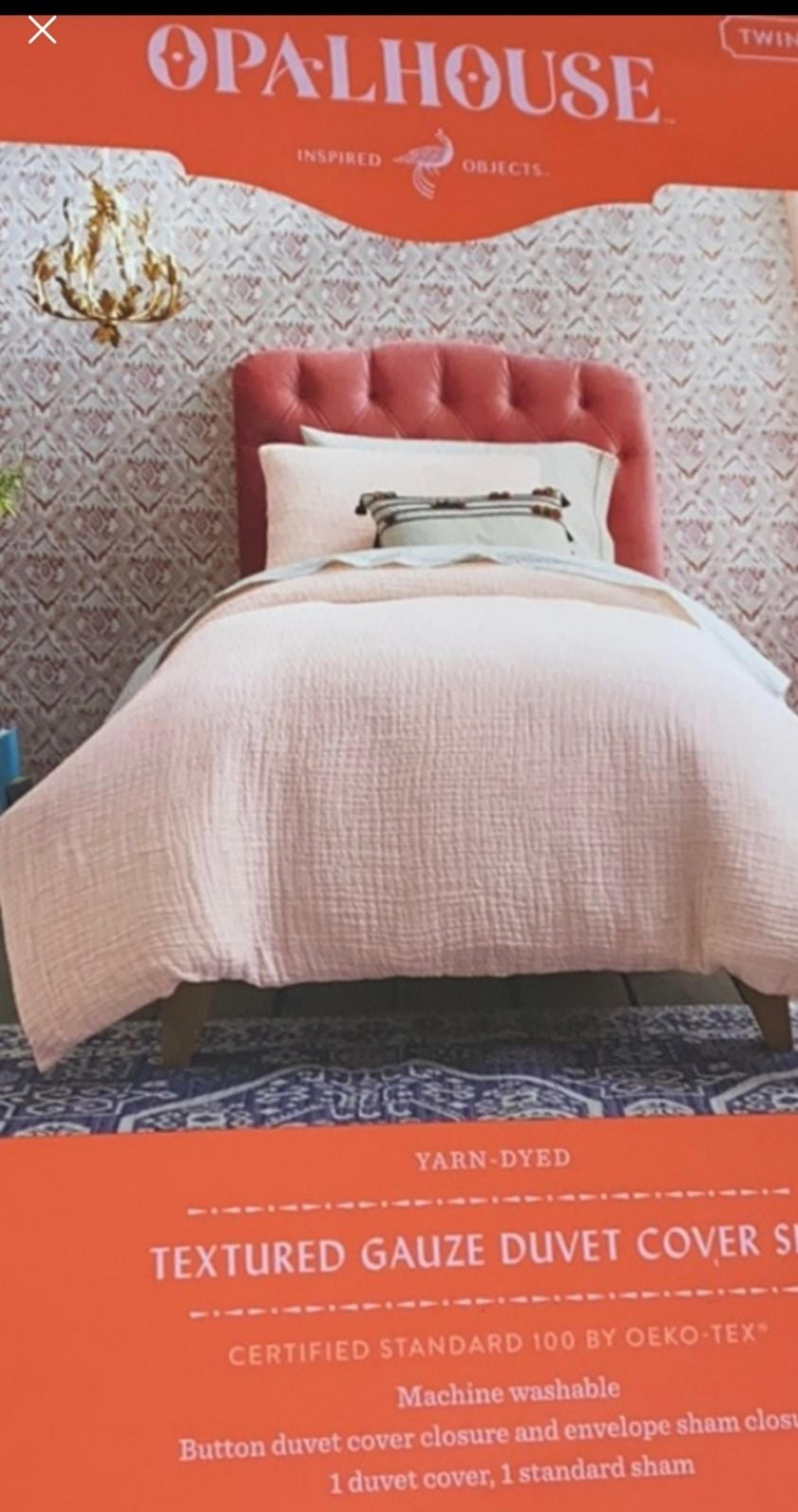 Opal House gauze cotton duvet cover