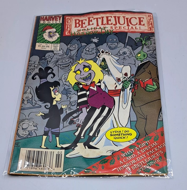 1992 Beetlejuice Holiday Horror Day Special #1 With Christmas Cards Comic Book