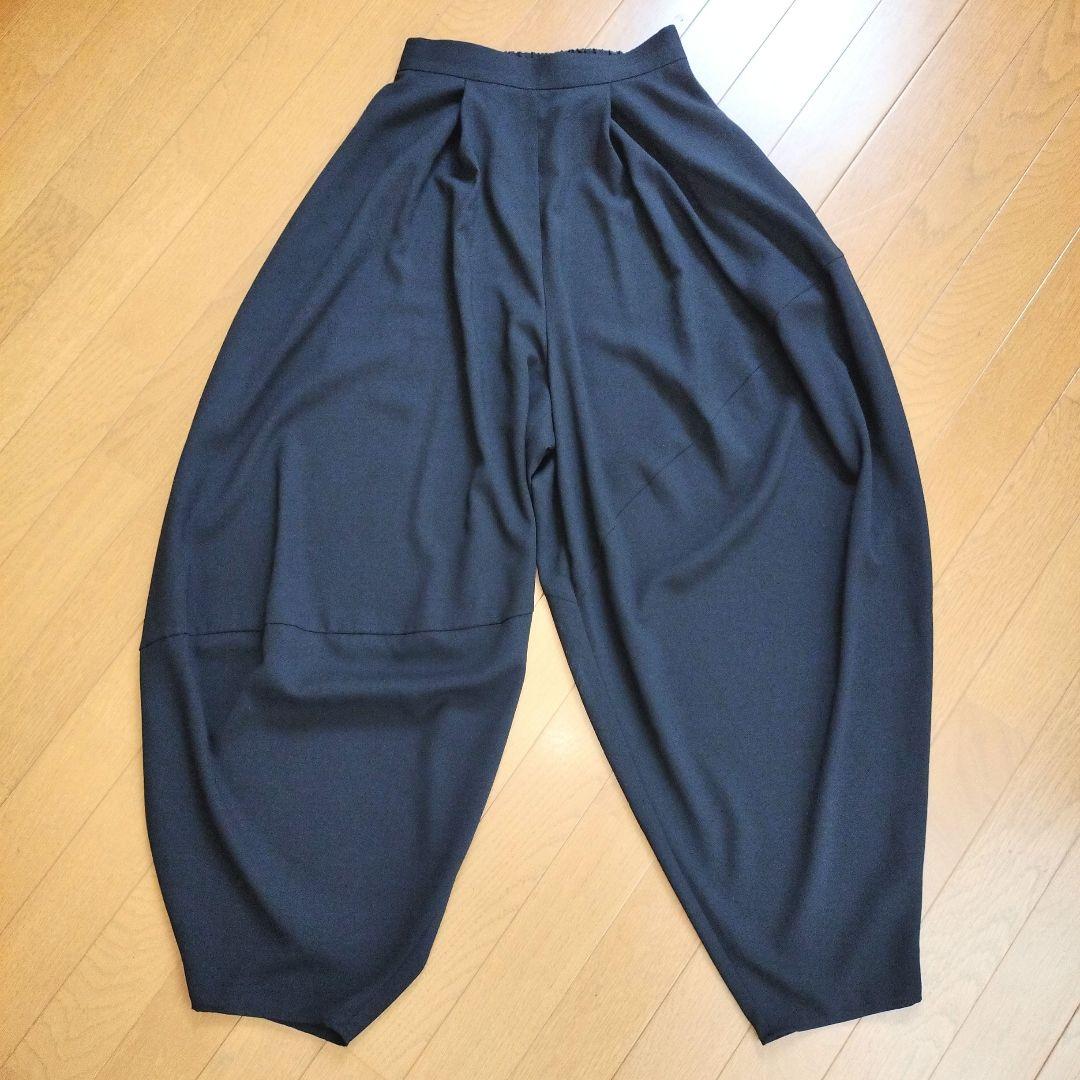 ディズニープリンセスのベビーグッズも大集合 ENFOLD 2024SS UNBALANCE PANTS Black 38 - Casual pants パンツ