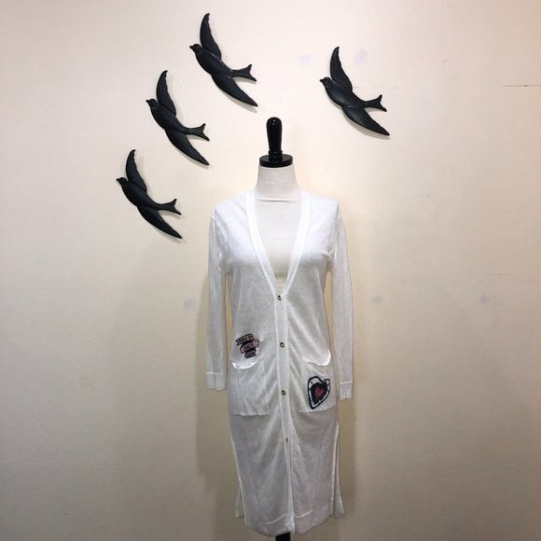 VINTAGE Bird By Juicy Couture Embroidered Cardigan - M