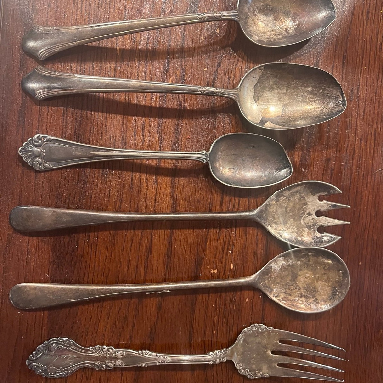 Vintage Silverware. 1933. Antique