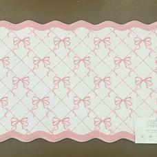 Pink Bow Bath Mat Coquette