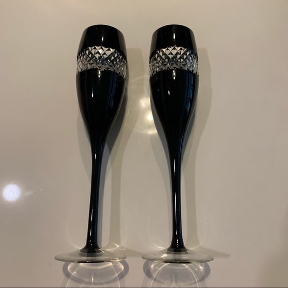 Set of 2- Waterford Crystal Champagne glasses