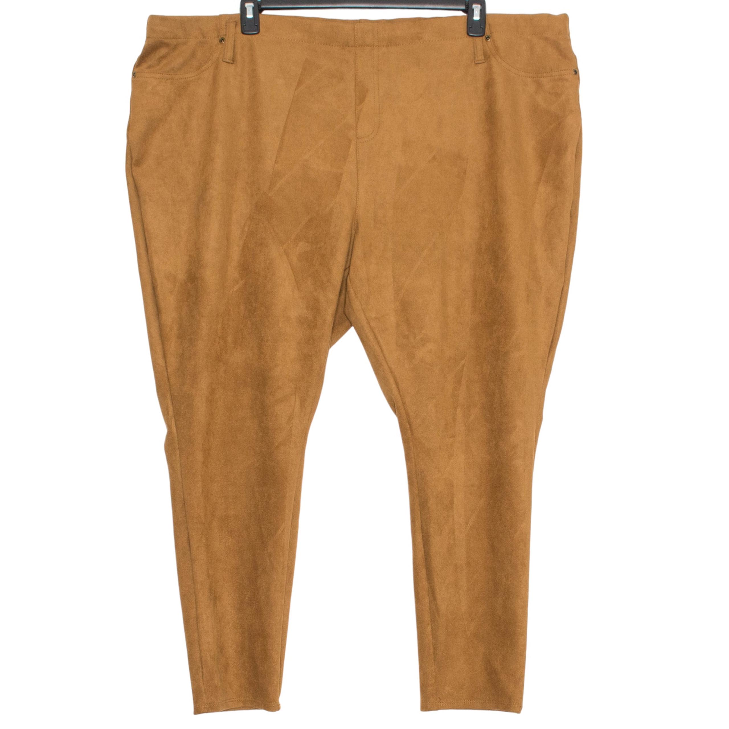 Terra & Sky Pants Faux Suede Pull On Boho Minimalist Western Cottage Casual 4X