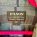 Filson Flannel Work Shirt Size Large blue navy Plaid CC