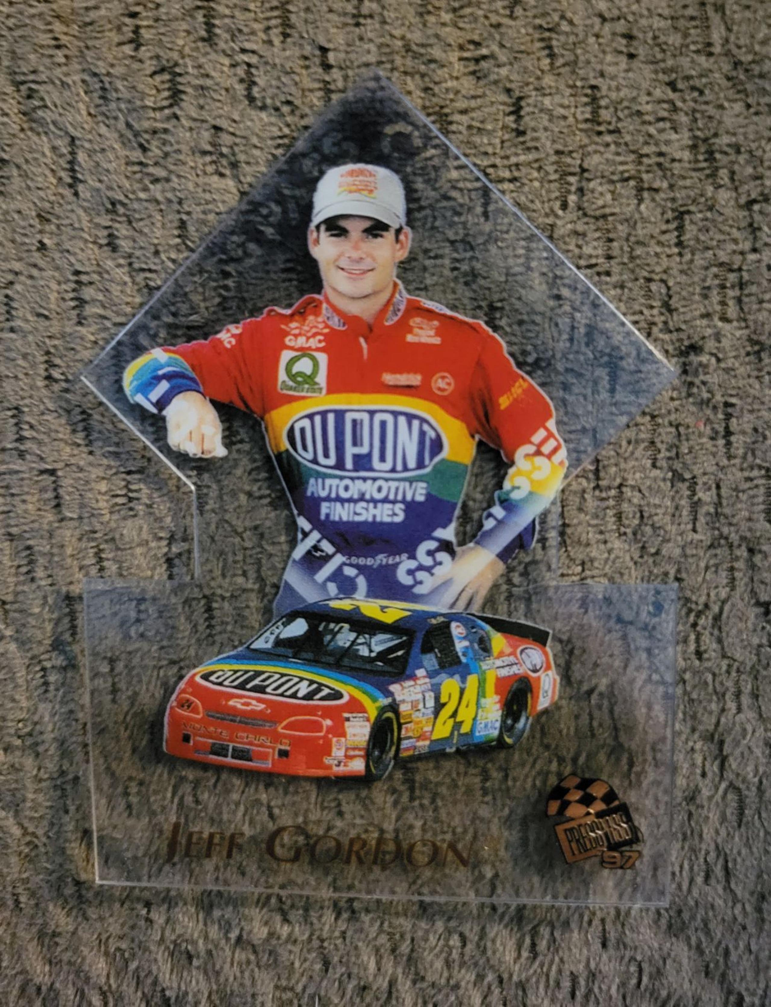 Jeff Gordon 1997 Clear Cut Acetate Card